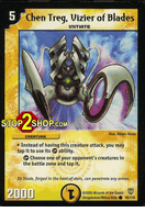 Chen Treg, Vizier of Blades Duelmasters TCG DM-06 Stomp-A-Trons of Invincible Wrath Common Card # 16