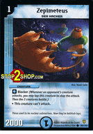 Zepimeteus Duelmasters TCG DM-06 Stomp-A-Trons of Invincible Wrath Common Card # 50