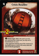 Crisis Boulder Duelmasters TCG DM-06 Stomp-A-Trons of Invincible Wrath Rare Card # 79