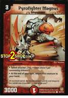 Pyrofighter Magnus Duelmasters TCG DM-06 Stomp-A-Trons of Invincible Wrath Common Card # 85