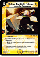 Ballus, Dogfight Enforcer Q Duelmasters TCG DM-05 Survivors of the Megapocalypse Uncommon Card # 6