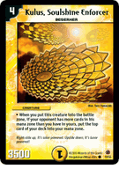 Kulus, Soulshine Enforcer Duelmasters TCG DM-05 Survivors of the Megapocalypse Common Card # 10