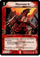 Blazosaur Q Duelmasters TCG DM-05 Survivors of the Megapocalypse Common Card # 36