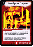 Cataclysmic Eruption Duelmasters TCG DM-05 Survivors of the Megapocalypse Rare Card # 40