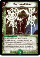 Nocturnal Giant Duelmasters TCG DM-05 Survivors of the Megapocalypse Rare Card # 53