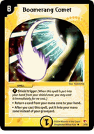 Boomerang Comet Duel Masters TCG Rampage of the Super Warriors Uncommon Card # 3