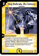 Sieg Balicula, the Intense Duel Masters TCG Rampage of the Super Warriors Very Rare Card # 8