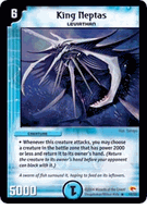 King Neptas Duel Masters TCG Rampage of the Super Warriors Rare Card # 16