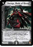 Baraga, Blade of Gloom Duel Masters TCG Rampage of the Super Warriors Uncommon Card # 23