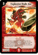 Explosive Dude Joe Duel Masters TCG Rampage of the Super Warriors Common Card # 38