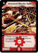 Armored Blaster Valdios DuelMasters TCG EVO-Crushinators of Doom Super Rare Card # S4