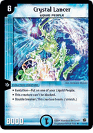 Crystal Lancer DuelMasters TCG EVO-Crushinators of Doom Uncommon Card # 15