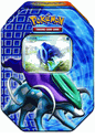 SUICUNE 2010 Pokemon Fall Collector Tin containing 4 Pokemon Packs & 2 Special SUICUNE Foil Cards