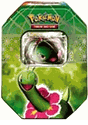 MEGANIUM 2010 Pokemon Spring Collector Tin containing 4 Pokemon Packs and Meganium LV.X Foil Card
