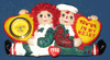 Raggedy Ann & Andy Holding Hearts Clock from Target Raggedy Ann & Andy Holding Hearts Clock from Target