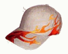 Brushed Twill Cap Khaki Flame Pattern Brushed Twill Cap Khaki Flame Pattern