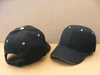 Black/Khaki Sandwich Baseball Caps, Pro Style, DOZEN PRICED and PACKED.