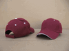 Burgundy/Khaki Sandwich Baseball Caps, Pro Style, DOZEN PRICED and PACKED.