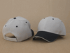 Khaki/Black Two-Tone Sandwich Baseball Caps, Pro Style, DOZEN PRICED and PACKED.