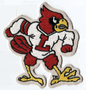 LOUISVILLE CARDINALS NCAA COLLEGE 4.75" MASCOT LOGO PATCH