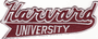 HARVARD UNIVERSITY CRIMSON NCAA COLLEGE 4.25" SCRIPT PATCH