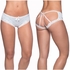 Lace Overlay Cage Panty, Blue, L/XL, Oh La La Cheri Lingerie