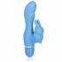 Silicone Bendies Bendi Bunny - Blue, Rabbit Vibrator, California Exotic Novelties