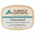 Glycerine Bar Soap - Unscented, 4 oz, Clearly Natural Soaps