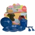Rice Husk Little People Baby Dish Set Denim Blue 5-pc