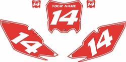 2014-2017 Honda CRF250-R Pre-Printed Backgrounds Red - White Pinstripe by Factory Ride 2014-2017 Honda CRF250-R Pre-Printed Backgrounds Red - White Pinstripe by Factory Ride