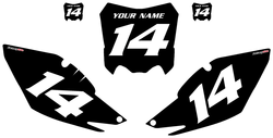 Honda CRF250-R 2014-2017 Black Backgrounds with White Numbers by Factory Ride Honda CRF250-R 2014-2017 Black Backgrounds with White Numbers by Factory Ride