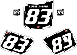 1983 Husqvarna CR500 Custom Pre-Printed Background Black - White Shock Series by Factory Ride 1983 Husqvarna CR500 Custom Pre-Printed Background Black - White Shock Series by Factory Ride