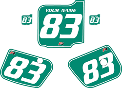 1983 Husqvarna CR500 Custom Pre-Printed Background Green - White Pinstripe by Factory Ride 1983 Husqvarna CR500 Custom Pre-Printed Background Green - White Pinstripe by Factory Ride