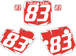 Yamaha YZ490 1983 Custom Pre-Printed Red Background - White Shock by Factory Ride Yamaha YZ490 1983 Custom Pre-Printed Red Background - White Shock by Factory Ride