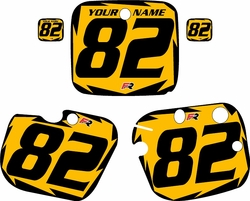 Yamaha YZ490 1982 Custom Pre-Printed Yellow Background - Black Shock by Factory Ride Yamaha YZ490 1982 Custom Pre-Printed Yellow Background - Black Shock by Factory Ride