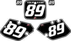 1989-1990 Yamaha YZ125 Custom Pre-Printed Black Background - White Pinstripe by Factory Ride 1989-1990 Yamaha YZ125 Custom Pre-Printed Black Background - White Pinstripe by Factory Ride