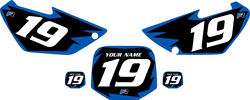 2002-2014 Yamaha YZ85 Pre-Printed Backgrounds Black - Blue Shock Series by FactoryRide 2002-2014 Yamaha YZ85 Pre-Printed Backgrounds Black - Blue Shock Series by FactoryRide