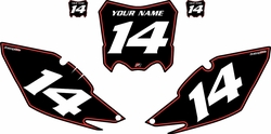 2013-2016 Honda CRF450 R Pre-Printed Backgrounds Black - Red Pinstripe by Factory Ride 2013-2016 Honda CRF450 R Pre-Printed Backgrounds Black - Red Pinstripe by Factory Ride