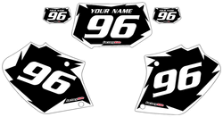 1996-2004 Honda XR250 Black Pre-Printed Background - White Shock Series by FactoryRide 1996-2004 Honda XR250 Black Pre-Printed Background - White Shock Series by FactoryRide