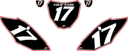 2018-2021 Honda CRF250 R Pre-Printed Backgrounds Black - Red Pro Pinstripe by Factory Ride 2018-2021 Honda CRF250 R Pre-Printed Backgrounds Black - Red Pro Pinstripe by Factory Ride