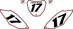2018-2021 Honda CRF250 R Pre-Printed Backgrounds White - Red Pro Pinstripe by Factory Ride 2018-2021 Honda CRF250 R Pre-Printed Backgrounds White - Red Pro Pinstripe by Factory Ride