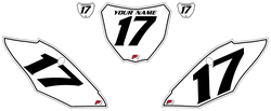 2018-2021 Honda CRF250 R Pre-Printed Backgrounds White - Black Pinstripe by Factory Ride 2018-2021 Honda CRF250 R Pre-Printed Backgrounds White - Black Pinstripe by Factory Ride