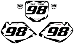 1997-1999 Honda CR250 White Pre-Printed Background - Black Shock Series by FactoryRide 1997-1999 Honda CR250 White Pre-Printed Background - Black Shock Series by FactoryRide