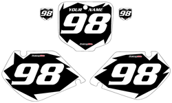 1997-1999 Honda CR250 Black Pre-Printed Background - White Shock Series by FactoryRide 1997-1999 Honda CR250 Black Pre-Printed Background - White Shock Series by FactoryRide