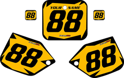 1987 Honda CR250 Pre-Printed Backgrounds Yellow - Black Shock Series by FactoryRide 1987 Honda CR250 Pre-Printed Backgrounds Yellow - Black Shock Series by FactoryRide