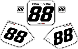 1987 Honda CR250 Pre-Printed Backgrounds White - Black Pinstripe by FactoryRide 1987 Honda CR250 Pre-Printed Backgrounds White - Black Pinstripe by FactoryRide