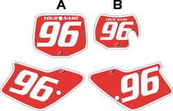 1996-2001 GAS GAS EC125 Custom Pre-Printed Background Red - White Bold Pinstripe by Factory Ride 1996-2001 GAS GAS EC125 Custom Pre-Printed Background Red - White Bold Pinstripe by Factory Ride