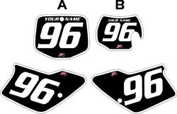 1996-2001 GAS GAS EC250 Custom Pre-Printed Background Black - White Bold Pinstripe by Factory Ride 1996-2001 GAS GAS EC250 Custom Pre-Printed Background Black - White Bold Pinstripe by Factory Ride