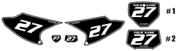 2008-2014-Honda CRF230 F Custom Black Pre-Printed Background - White Pinstripe by Factory Ride 2008-2014-Honda CRF230 F Custom Black Pre-Printed Background - White Pinstripe by Factory Ride