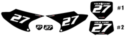 2008-2014-Honda CRF230 F Custom Black Pre-Printed Background - White Numbers by Factory Ride 2008-2014-Honda CRF230 F Custom Black Pre-Printed Background - White Numbers by Factory Ride